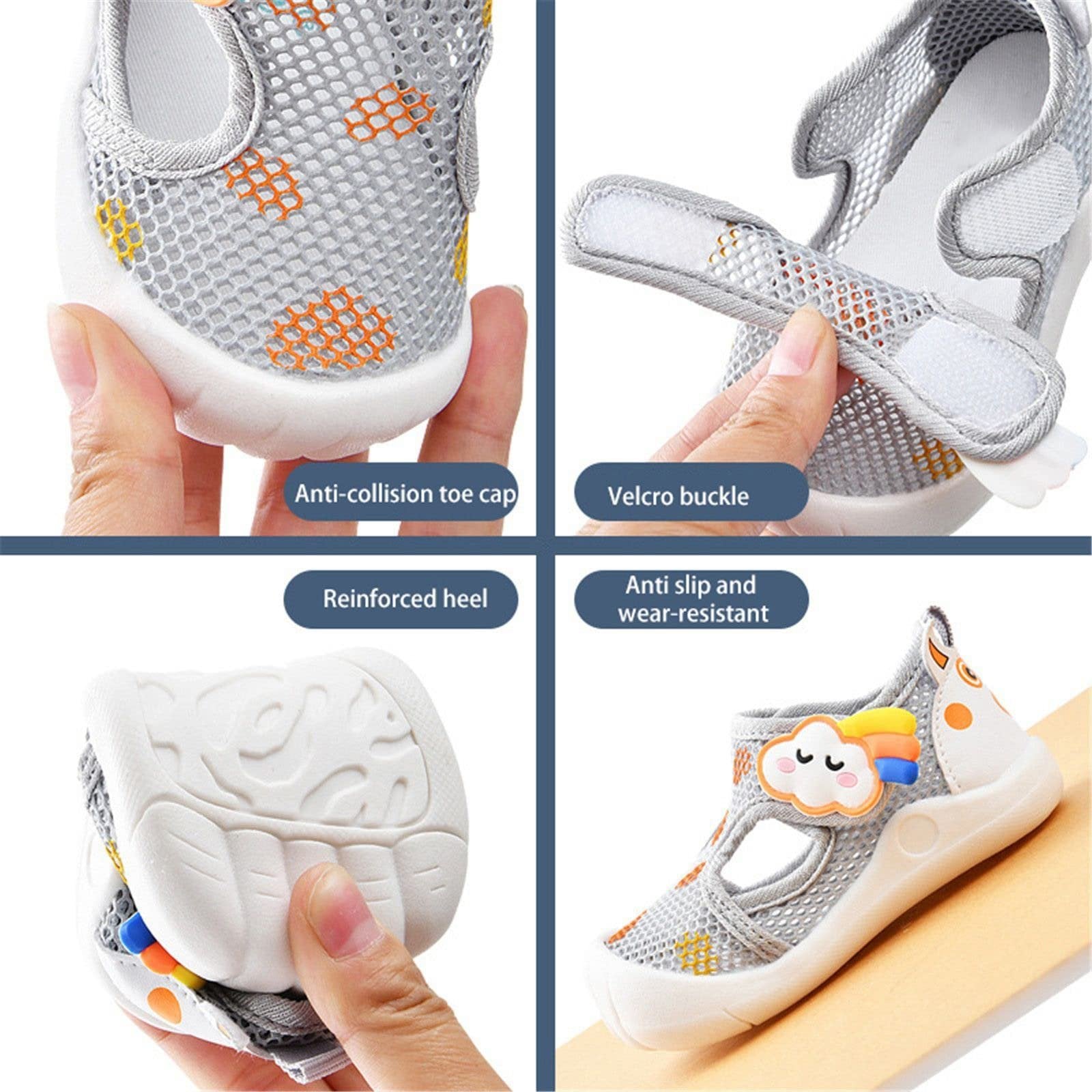 ☁️Summer Hot Sale 49% OFF🔥Non-Slip Baby Breathable Shoes-3