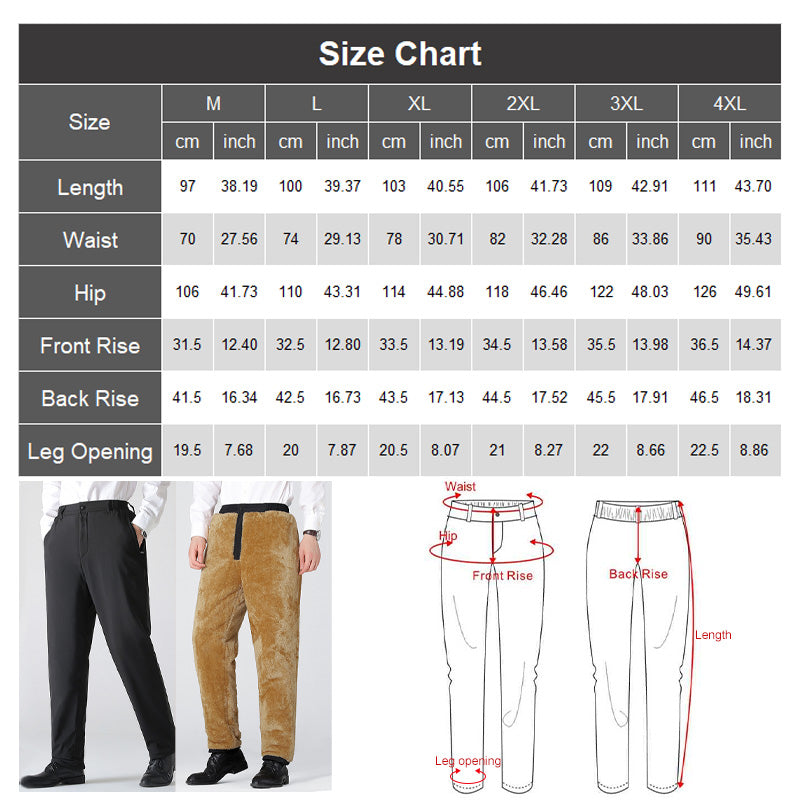 Fleece Thickened Straight Casual Men's Pants（50% OFF）