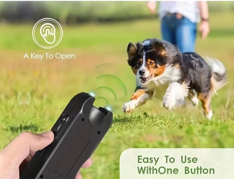 🔥Hot Sale🔥Handheld Bark Control Luminous Ultrasonic Dog Repeller