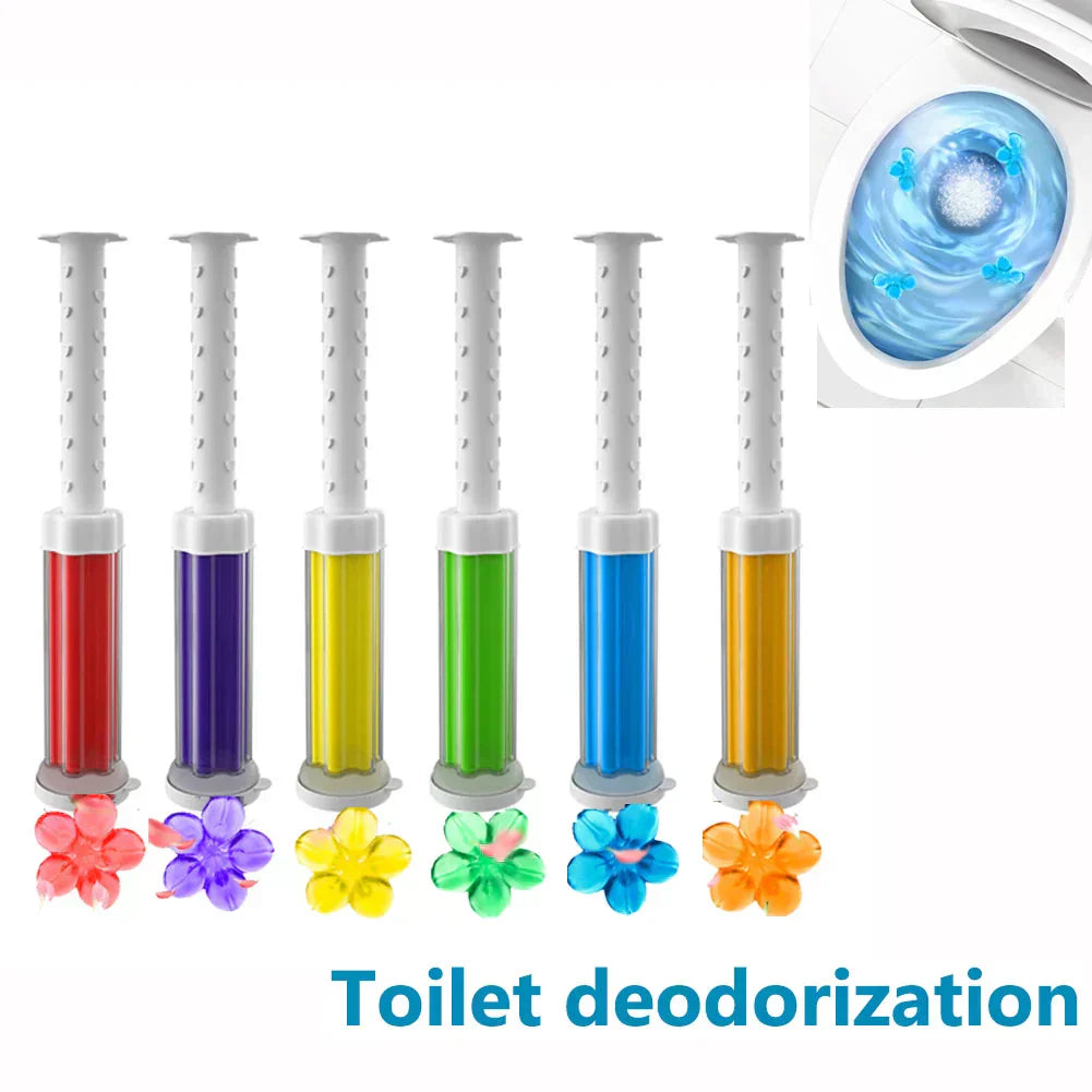 Flower Aromatic Toilet Bowl Cleaner Gel for Deodorizing and Disinfecting