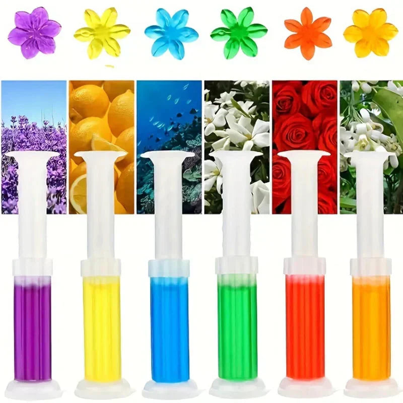 Flower Aromatic Toilet Bowl Cleaner Gel for Deodorizing and Disinfecting