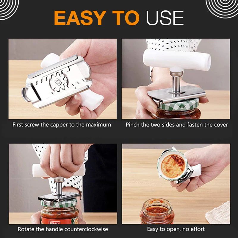 Easy Adjustable Stainless Steel Cap Opener