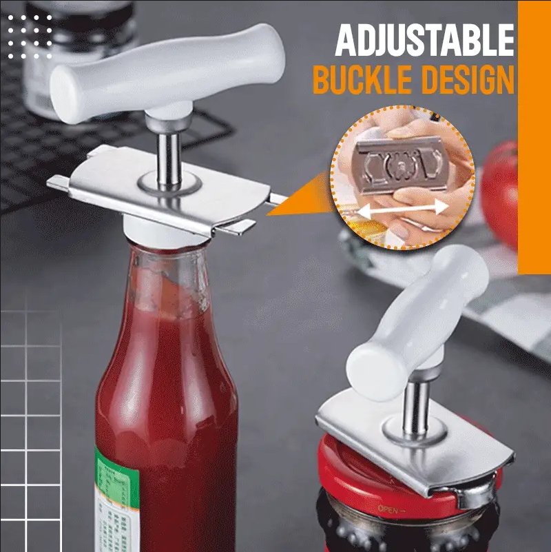 Easy Adjustable Stainless Steel Cap Opener