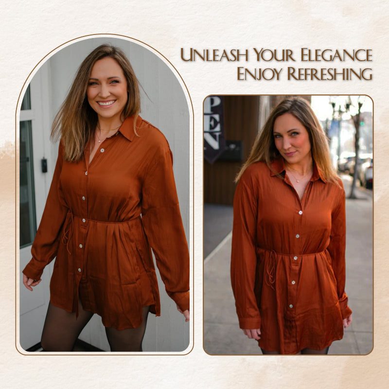 Women's Solid Color Long Sleeve Shirt Suit(Buy 2 Get 10% Off)