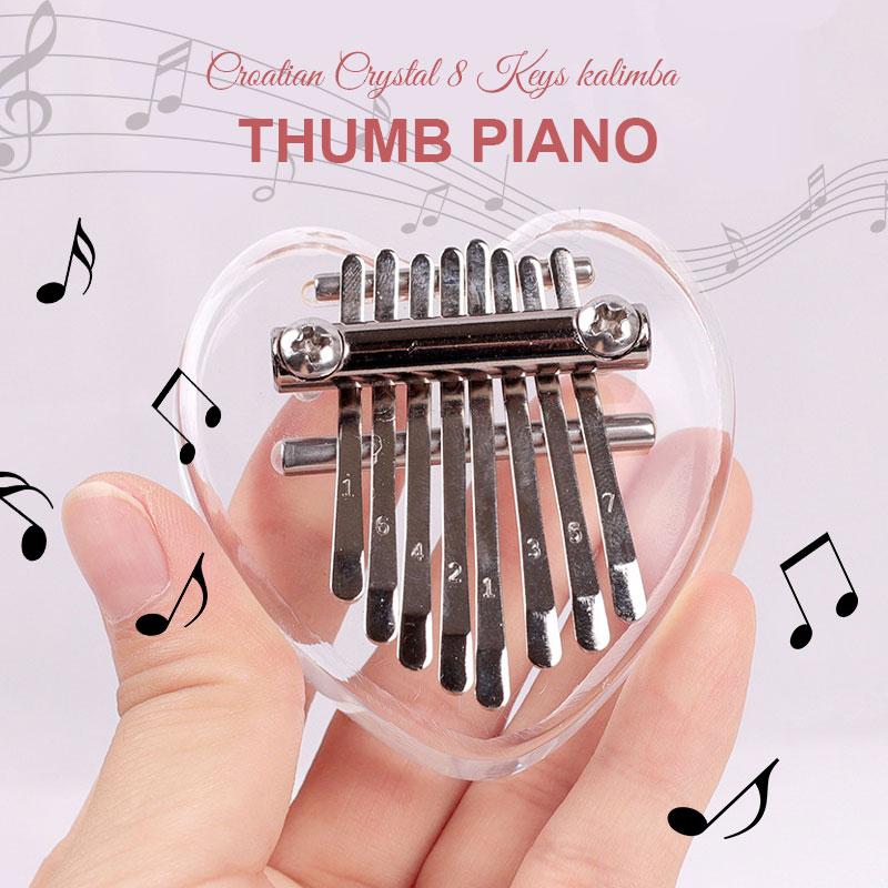 （🎅XMAS SALE）Croatian Crystal 8 Keys kalimba Thumb Piano✨(Buy 2 Get 10% Off，Buy 3 Get 20% Off)