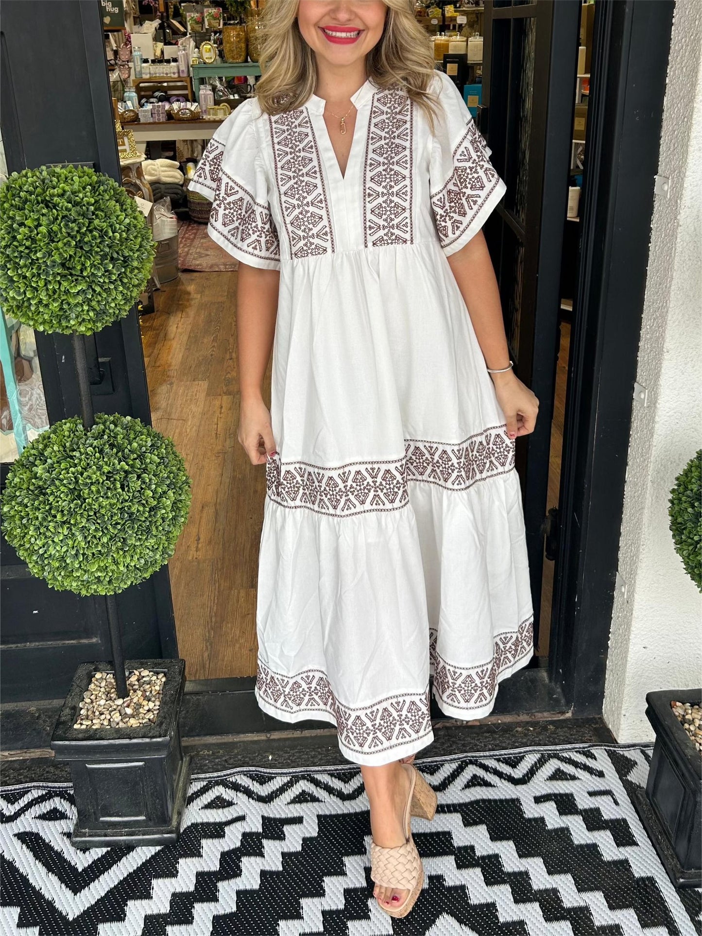 ☘️Free Shipping +From 5%-20% OFF☘️💝2024 Women's V-Neck Boho Maxi Dress💝