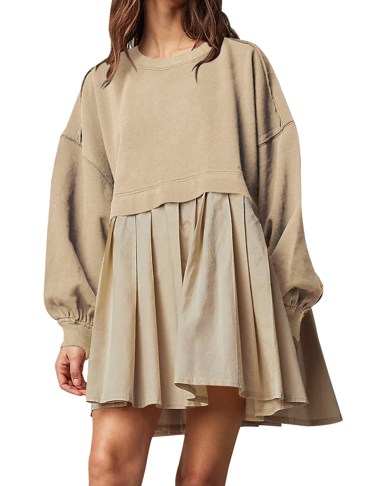 49% OFF🔥Womens Oversized Sweatshirt Dress Crewneck Mini Dress🎁(Buy 2 Get 10% Off，Buy 3 Get 20% Off)