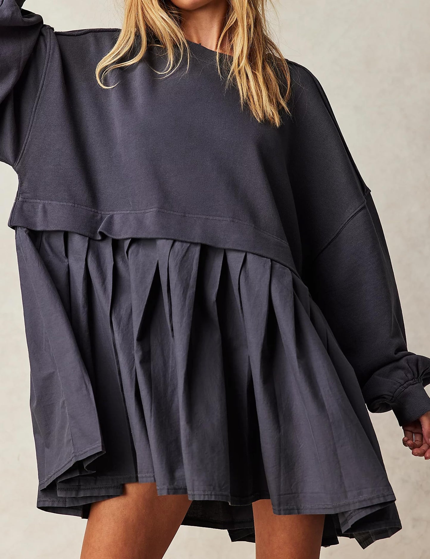 49% OFF🔥Womens Oversized Sweatshirt Dress Crewneck Mini Dress🎁(Buy 2 Get 10% Off，Buy 3 Get 20% Off)