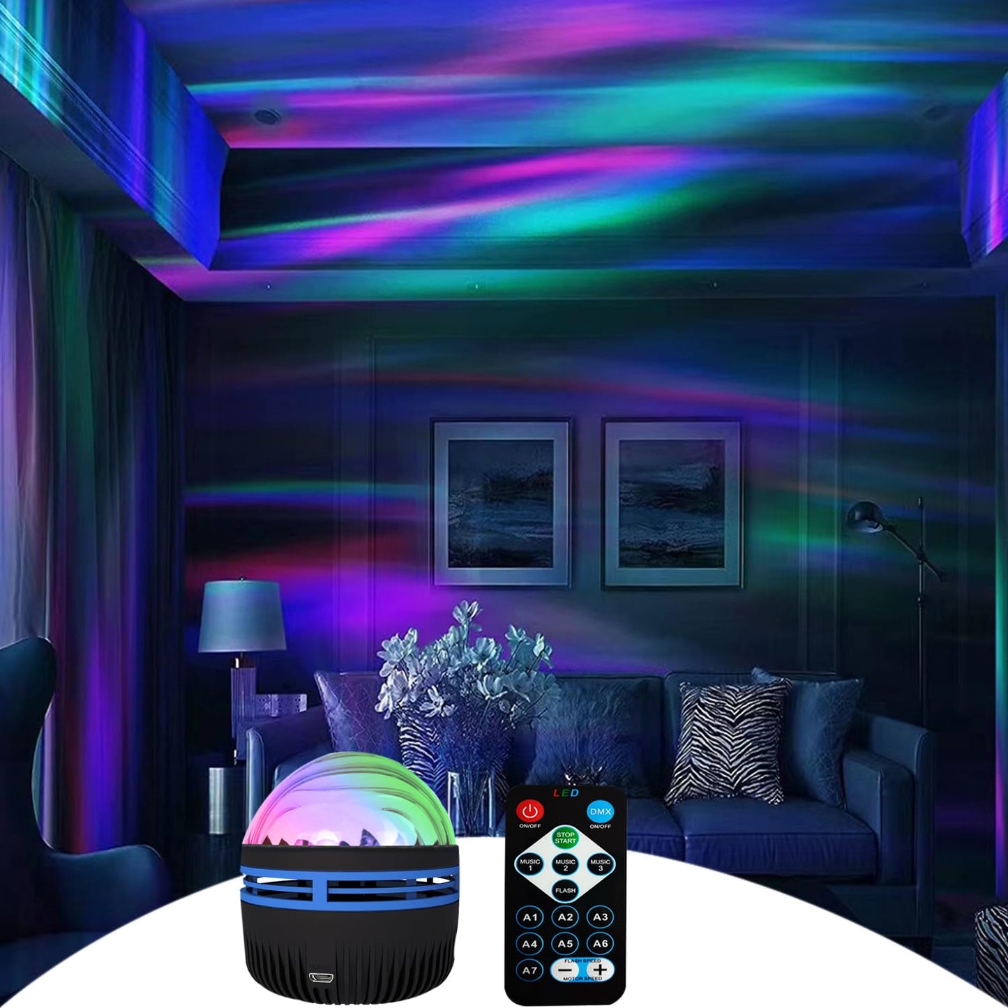 Pre-Sale>>🔥Christmas Sale 49% Off 💥Northern Lights and Ocean Wave Projector