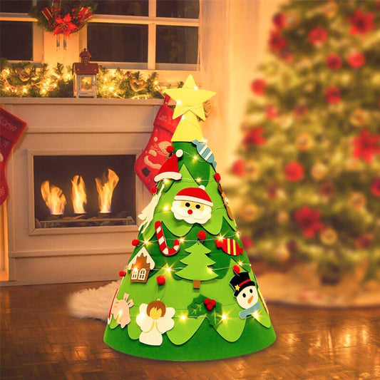 DIY Felt 3D Christmas Tree for Toddlers