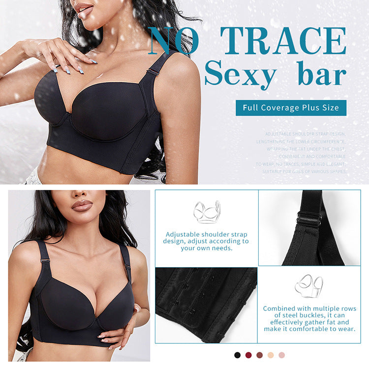 Deep Cup Bra Hide Back Fat With Shape Wear Incorporated