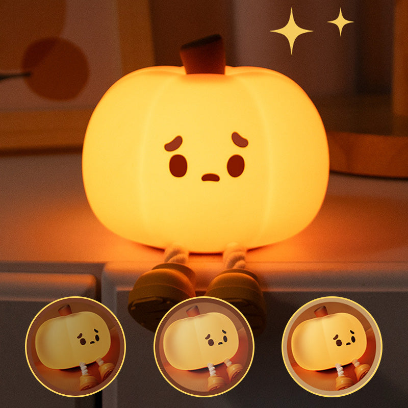 Gift Choice - Cute Dimmable Silicone Pumpkin Nightlight Lamp