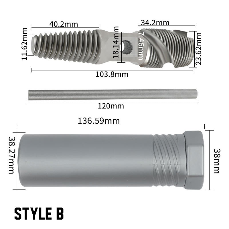 Dual-Use Pipe Thread Repair Extractor Kit