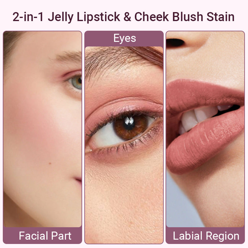 2-in-1 Jelly Lipstick & Cheek Blush Stain