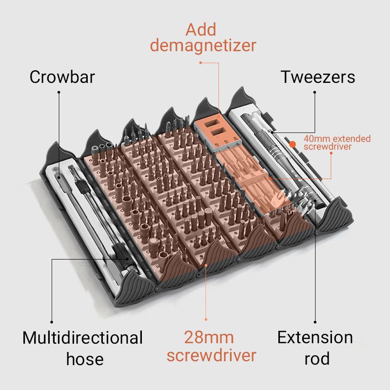 128pcs Precision Screwdriver Set for Electronics & Computer disassembly💥FREE SHIPPING💥